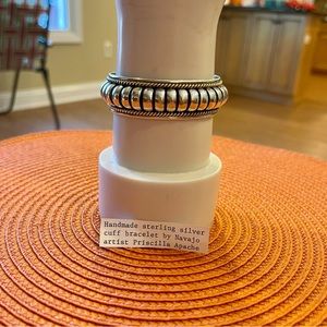 Sterling silver cuff bracelet